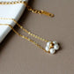 Daisy Flower Pearl Necklace